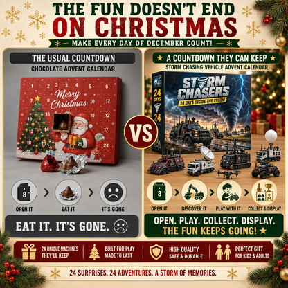 🌪️ 24-Day Storm Chaser Vehicle Advent Calendar