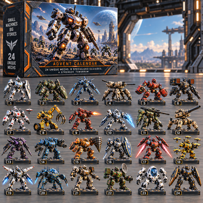 🤖 24 Days of Mechanical Discovery – 24 Unique Sci-Fi Mech Collectibles