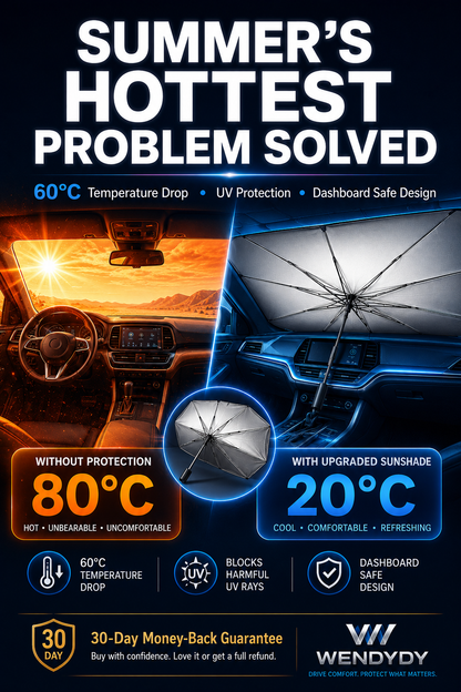 ✨️Last Day 49% OFF☀️🚗2026 Upgraded Car Windshield Sun Shade Umbrella