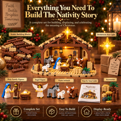 🔥Last Day 49%🌟The Nativity Story Building Block Set