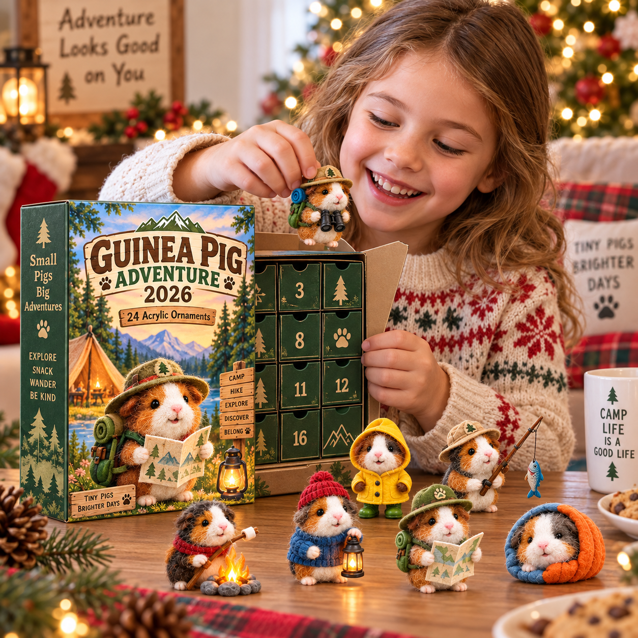 🐹🌲 24 Days of Tiny Adventures – Guinea Pig Christmas Collector Countdown 2026