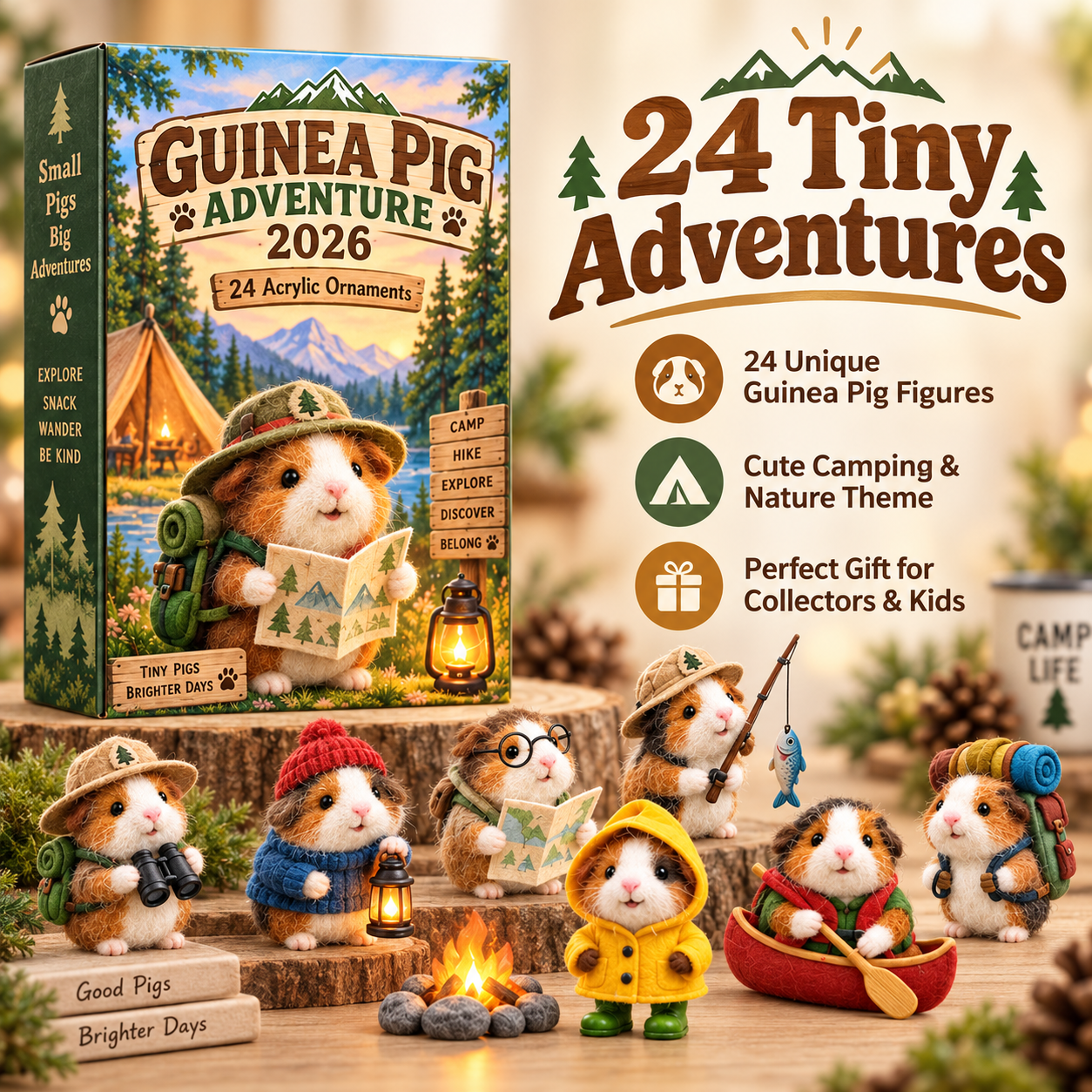 🐹🌲 24 Days of Tiny Adventures – Guinea Pig Christmas Collector Countdown 2026
