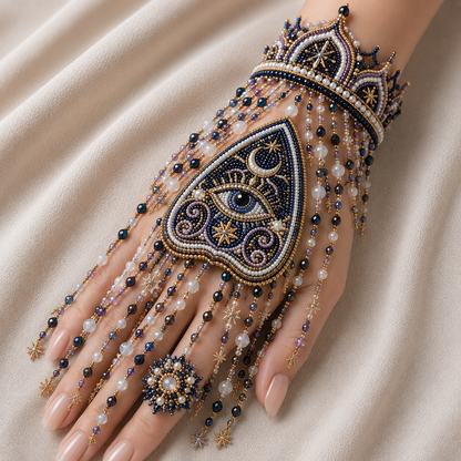 🎃 DIY Halloween Beaded Hand Jewelry Kit