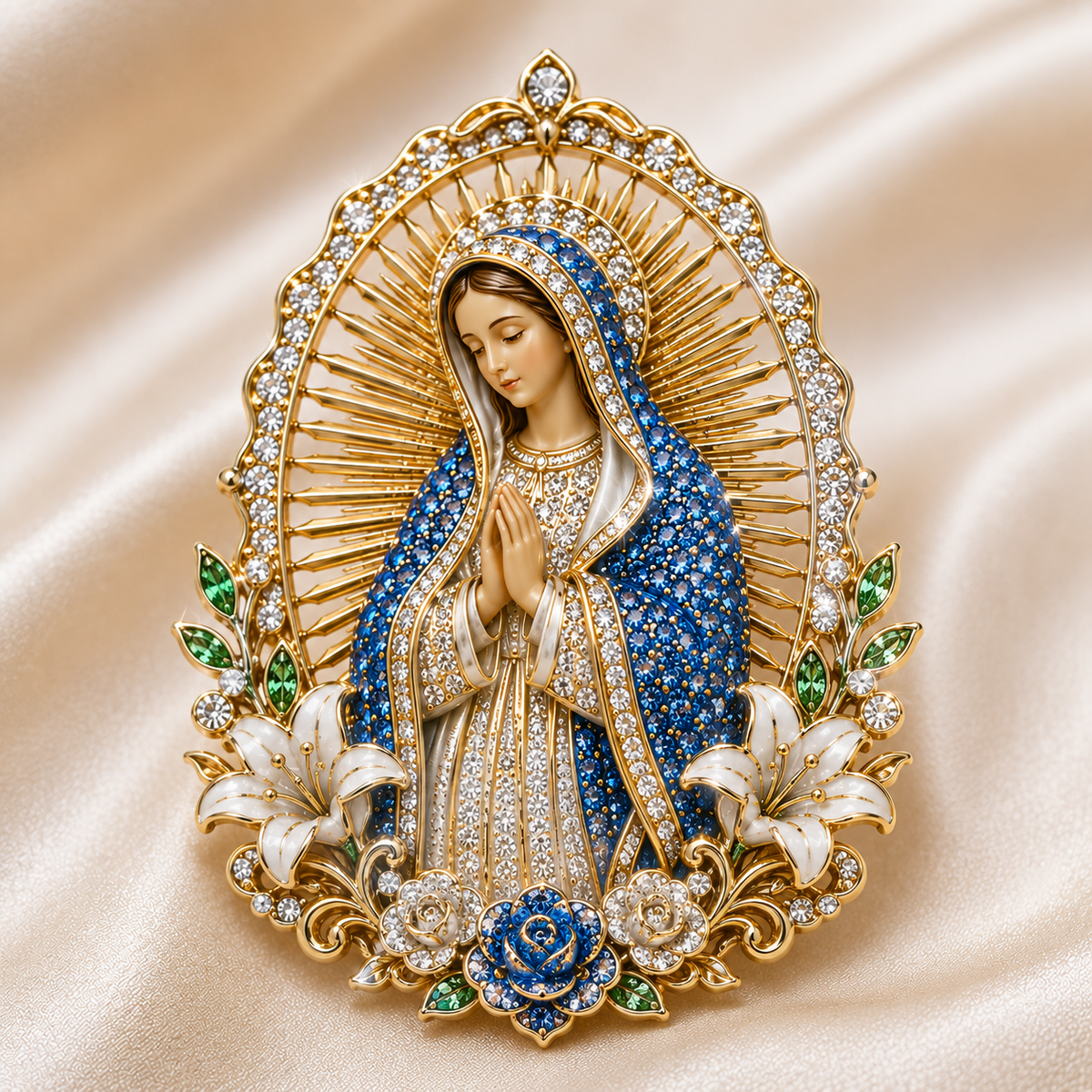 “The Two Hearts” Jesus & Mary Sacred Devotion Pin