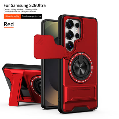 Military-Grade Rotating Ring Case for Samsung Galaxy