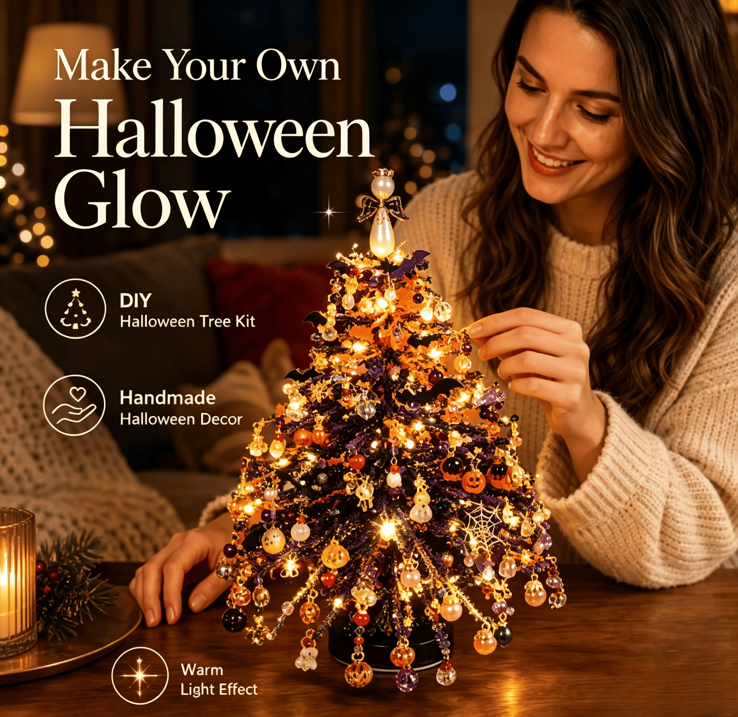🔥HOT SALE 49% OFF🎄✨DIY Beaded Christmas Tree Kit – 🎅Create Your Own Sparkling Holiday Decoration