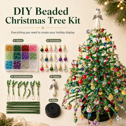 🔥HOT SALE 49% OFF🎄✨DIY Beaded Christmas Tree Kit – 🎅Create Your Own Sparkling Holiday Decoration
