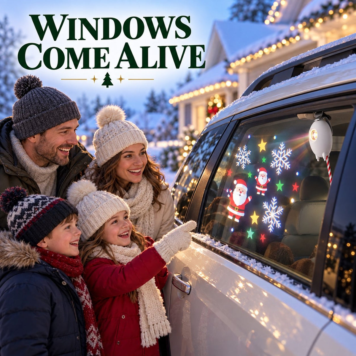 🎅 Car Window Projector