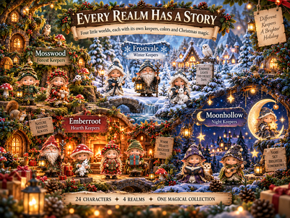 ✨ 24 Days of Enchanted Little Folk – Four Realms, One Magical Collection