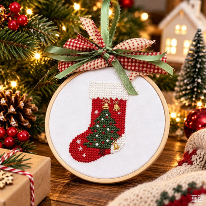 🎁LAST DAY 49% OFF-🎄Complete Christmas Embroidery Ornament DIY Kit