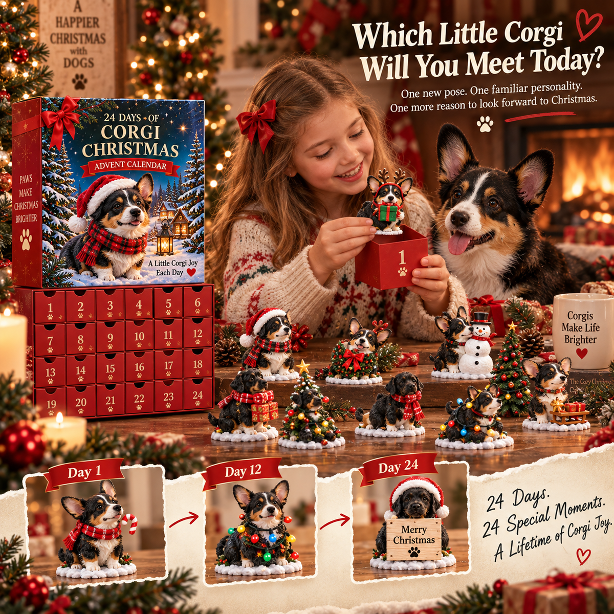 24 Days of Corgi Christmas – Black Corgi Advent Calendar 🐾🎄