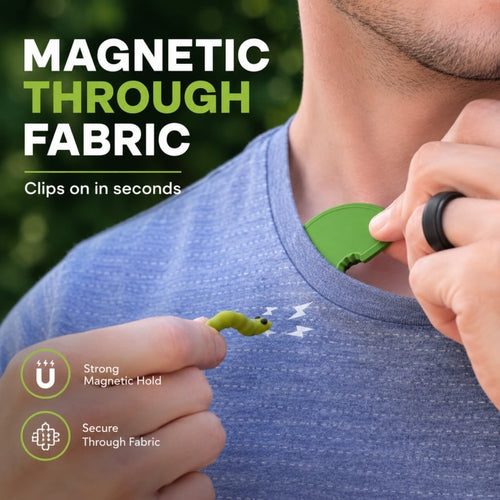 🐛 Snail-style magnetic glasses clip