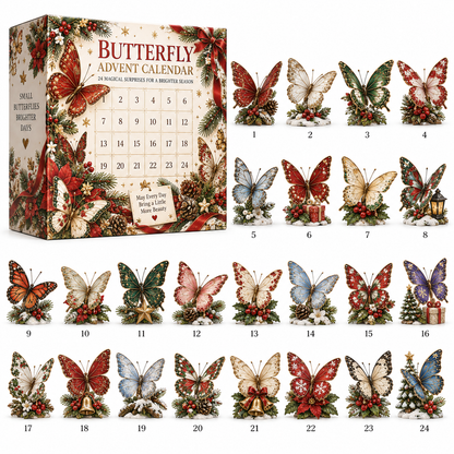 🦋 24 Days of Christmas Butterflies – 2026 Advent Calendar Collection