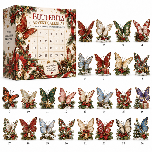 🦋 24 Days of Christmas Butterflies – 2026 Advent Calendar Collection
