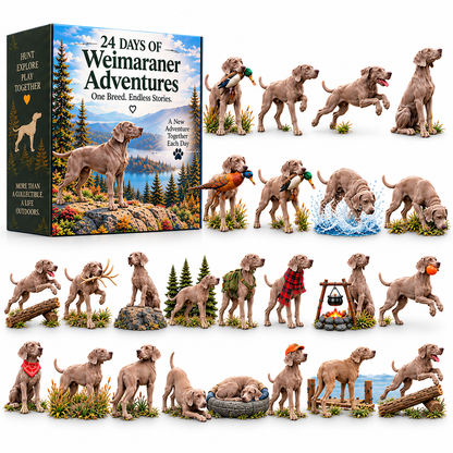 24 Days of Weimaraner Adventures – 24-Piece Dog Collectible Countdown