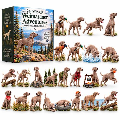 24 Days of Weimaraner Adventures – 24-Piece Dog Collectible Countdown
