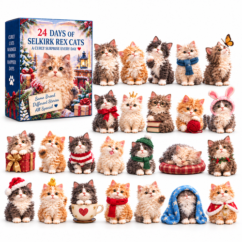 24 Days of Curly Chaos – Selkirk Rex Collectible Countdown Meet 24 Different Little Personalities, One Curl at a Time.