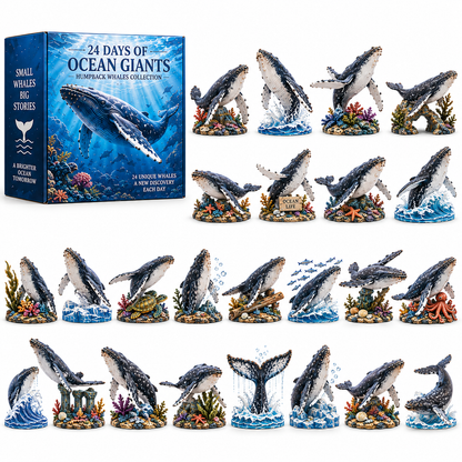 🐋24 Days of Ocean Giants – Humpback Whale Advent Calendar & Collectible Figurines