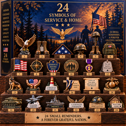 24 Symbols of Service & Home — A Meaningful Keepsake Collection for Veterans & Military Families