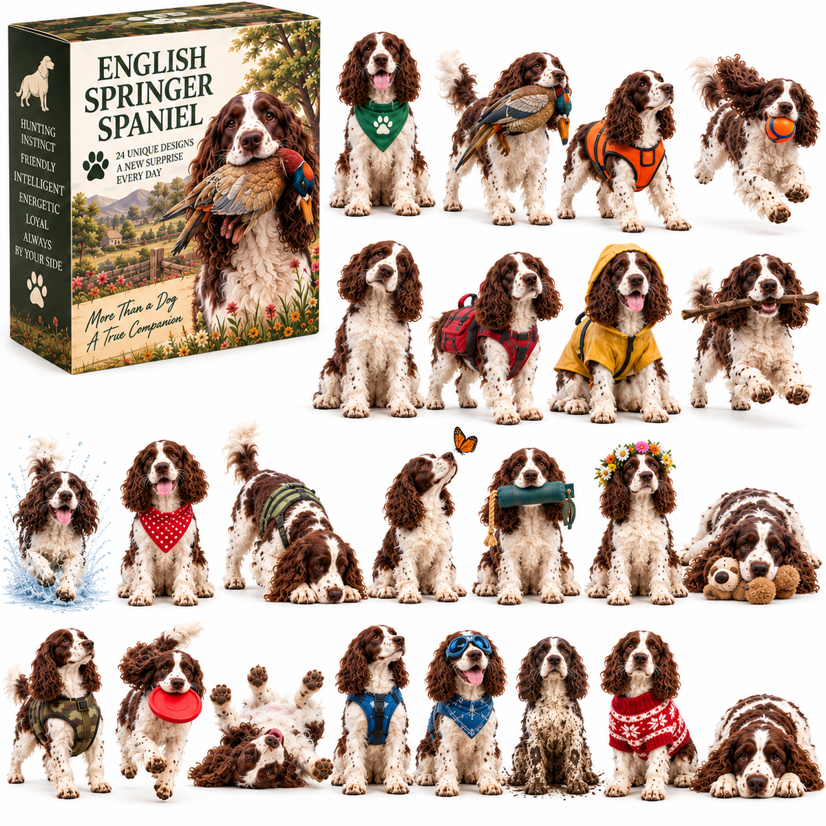 24 Days of English Springer Spaniels – 24 Personalities, One Unforgettable Pack