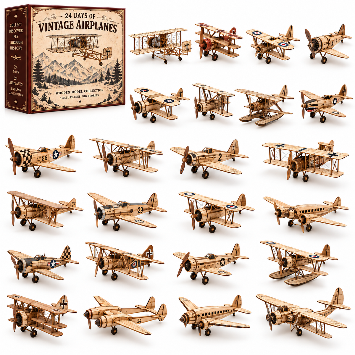 24 Days of Vintage Wooden Aircraft – A Journey Through the Story of Flight ✈️