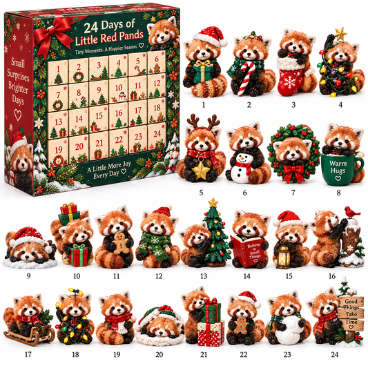 🐾 24 Days of Little Red Pandas — 24 Tiny Personalities to Discover 🎁