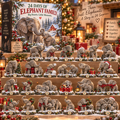 🐘❤️24 Days of Elephant Family — 24 Little Moments of Love, Togetherness & Christmas Joy