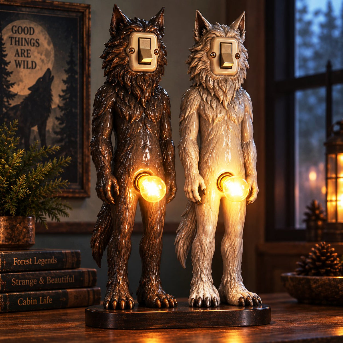 💡Retro Companions Oddity Lamp – Weirdly Charming Light