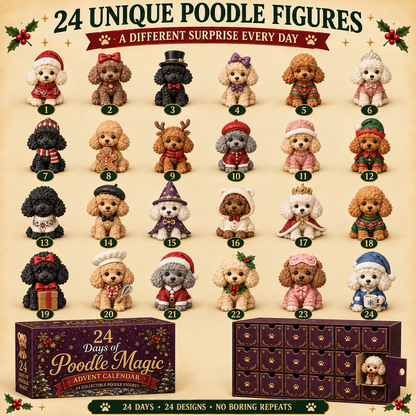 🥇 2026 Poodle Holiday Pawtrait Collection – 24 Festive Little Companions