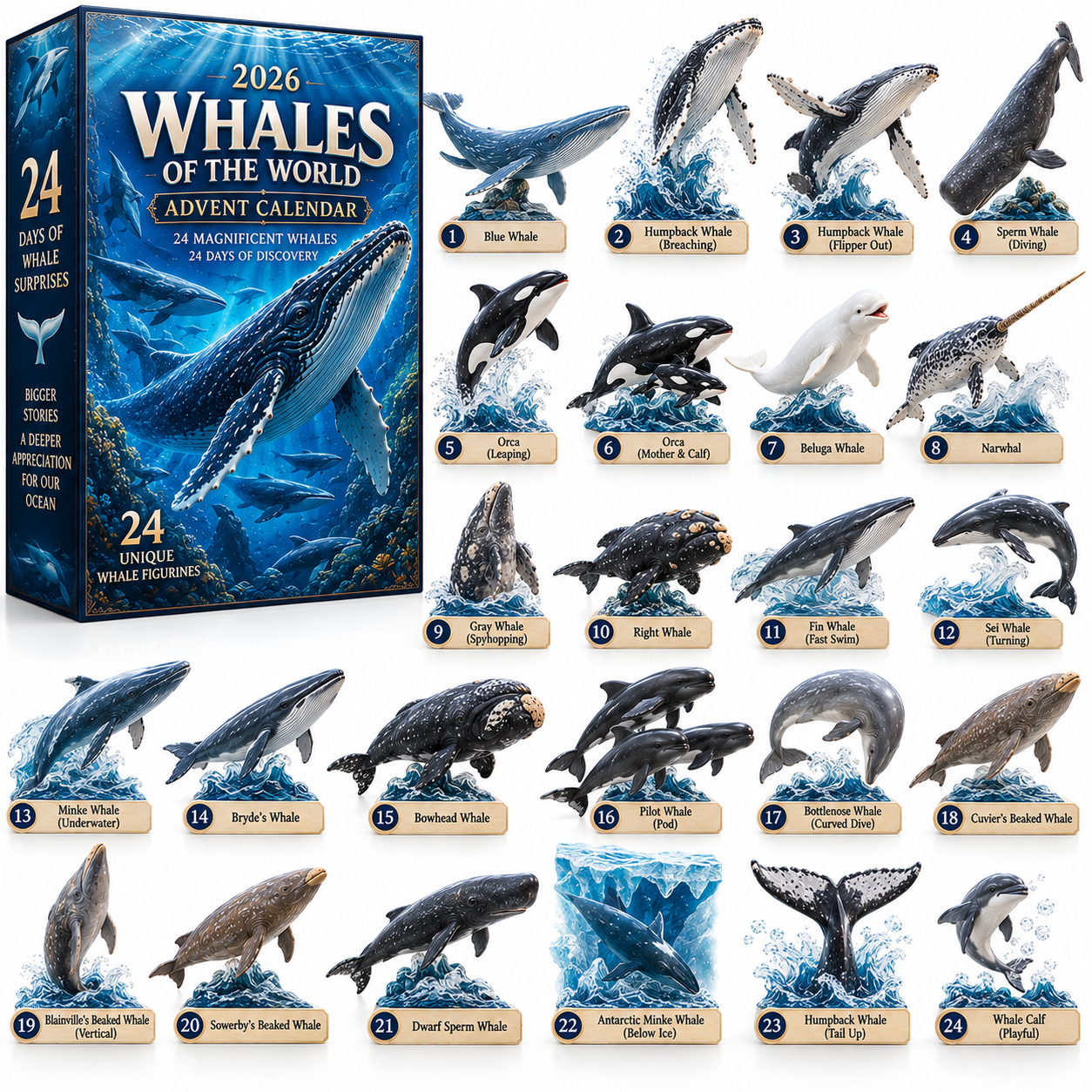 🐋 24 Days Beneath the Waves — Whale Discovery Collection 2026