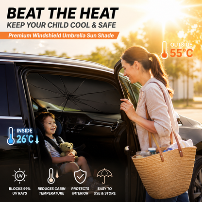 ✨️Last Day 49% OFF☀️🚗2026 Upgraded Car Windshield Sun Shade Umbrella