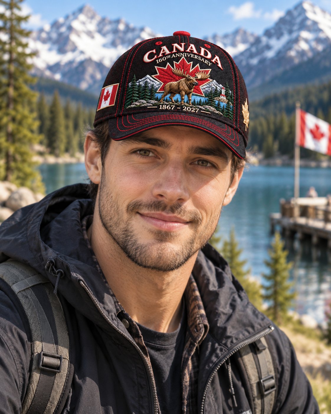 🍁 Canada 160th Anniversary 1867–2027 – Premium Embroidered Heritage Cap100% Cotton • Detailed Embroidery • Comfortable Fit