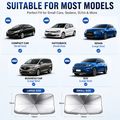 ✨️Last Day 49% OFF☀️🚗2026 Upgraded Car Windshield Sun Shade Umbrella