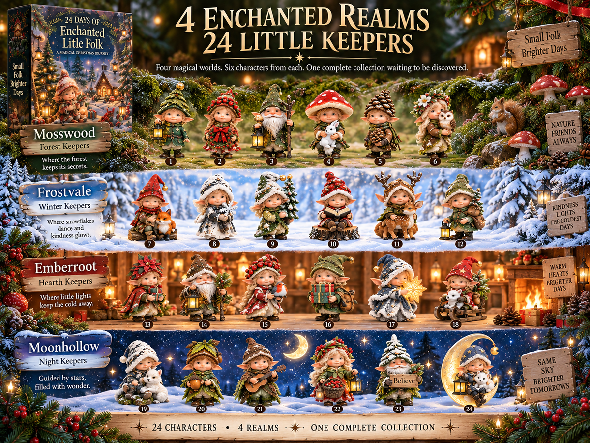 ✨ 24 Days of Enchanted Little Folk – Four Realms, One Magical Collection