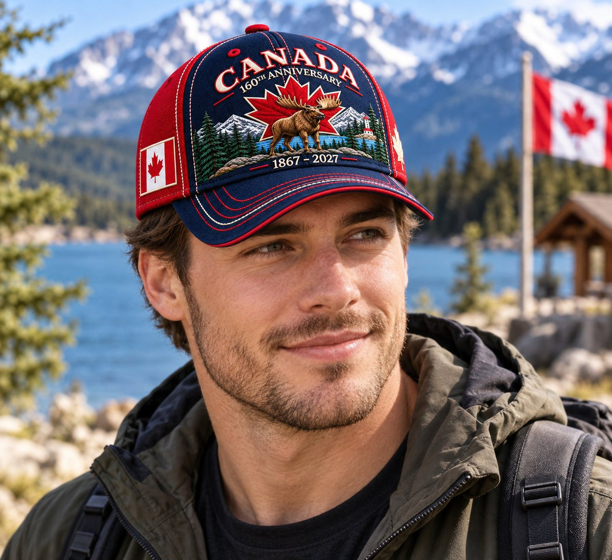 🍁 Canada 160th Anniversary 1867–2027 – Premium Embroidered Heritage Cap100% Cotton • Detailed Embroidery • Comfortable Fit