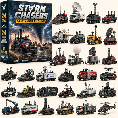 🌪️ 24-Day Storm Chaser Vehicle Advent Calendar