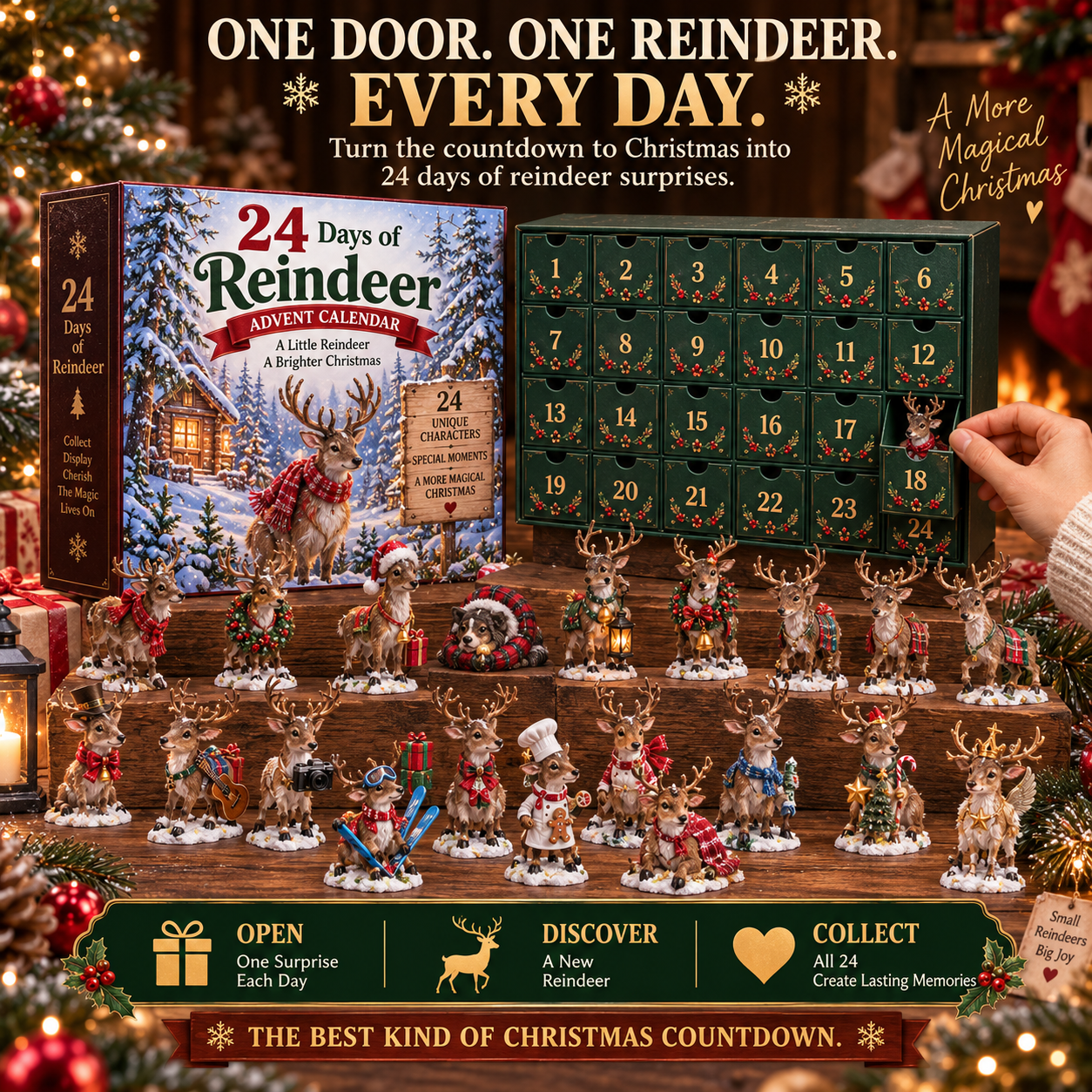 🦌 24 Days of Reindeer Magic – A New Christmas Surprise Every Day 🎄✨