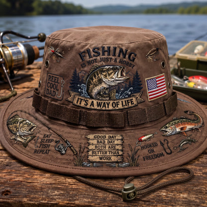 🇺🇸 Last Day Promo: 49% OFF🎣Fishing Is a Way of Life Boonie Hat