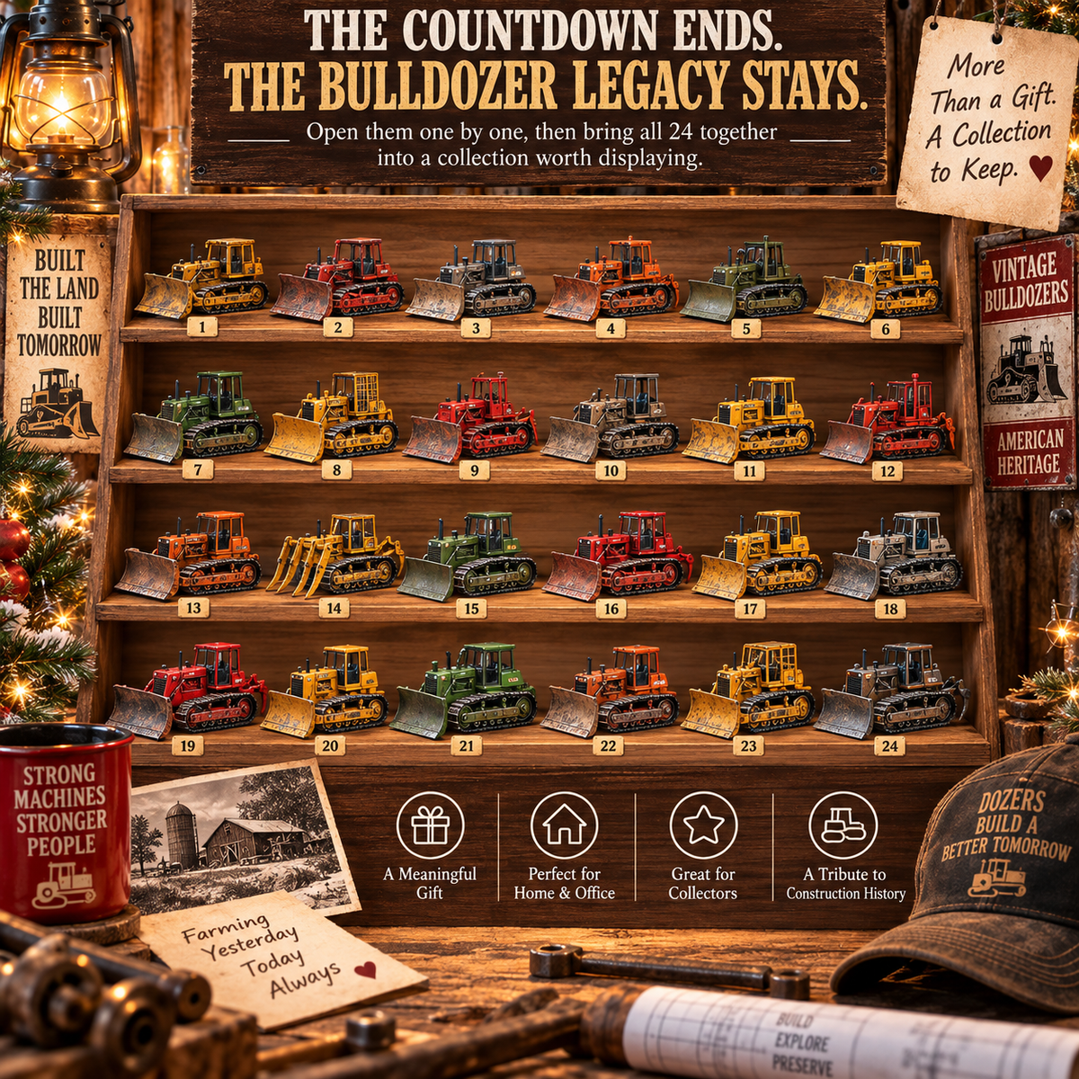 🚜 24 Days of Vintage Bulldozers – American Construction Classics