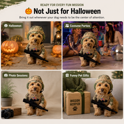 🔥 Limited-Time 50% OFF✨Pet Tactical Soldier Uniform