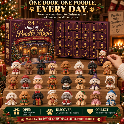 🥇 2026 Poodle Holiday Pawtrait Collection – 24 Festive Little Companions