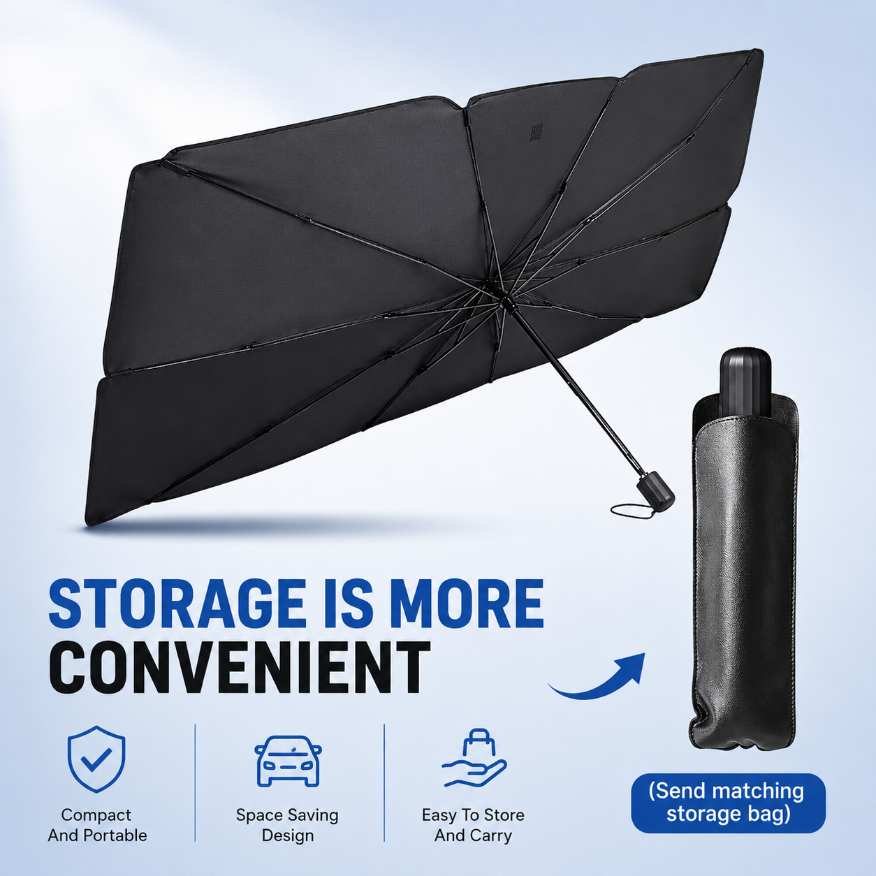✨️Last Day 49% OFF☀️🚗2026 Upgraded Car Windshield Sun Shade Umbrella