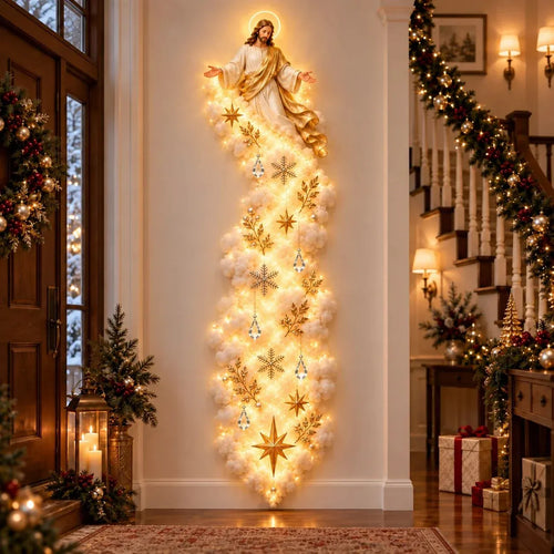 🔥🎁✨ Christmas Blessing Cloud Trail Wall Light Collection – Jesus, Mary & 6 Signature Designs