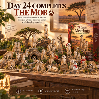 🐾 24 Days of Meerkats – Christmas on the Lookout