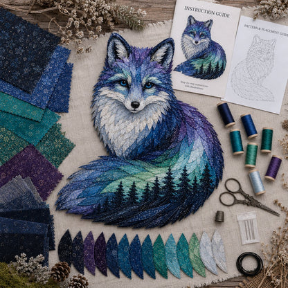 Northern Lights Wildlife DIY Patchwork Kit