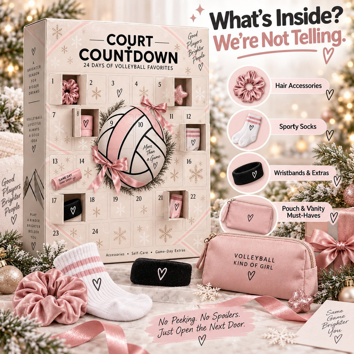 🏐 24 Days. 24 Surprises. One Volleyball-Obsessed Christmas. — 2026 Court Countdown Mystery Box