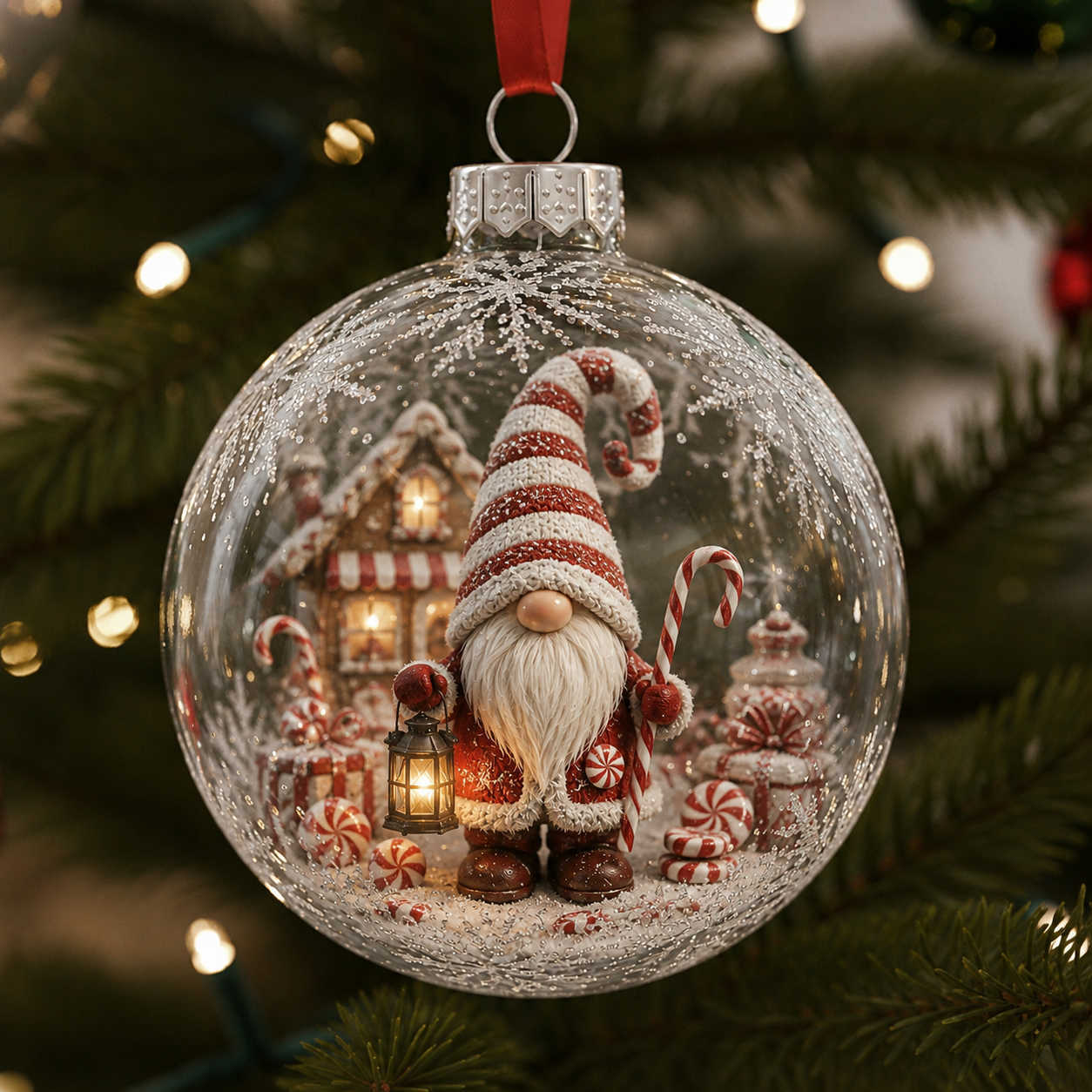 🎄 Christmas Gnome Miniature World Ornament Collection