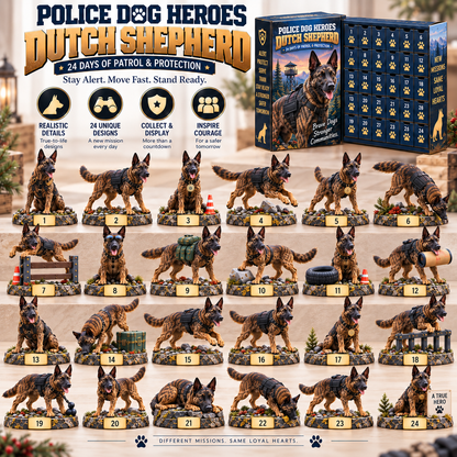 🐾 24 Days of Police Dog Heroes — Bloodhound & Dutch Shepherd Mission Collection