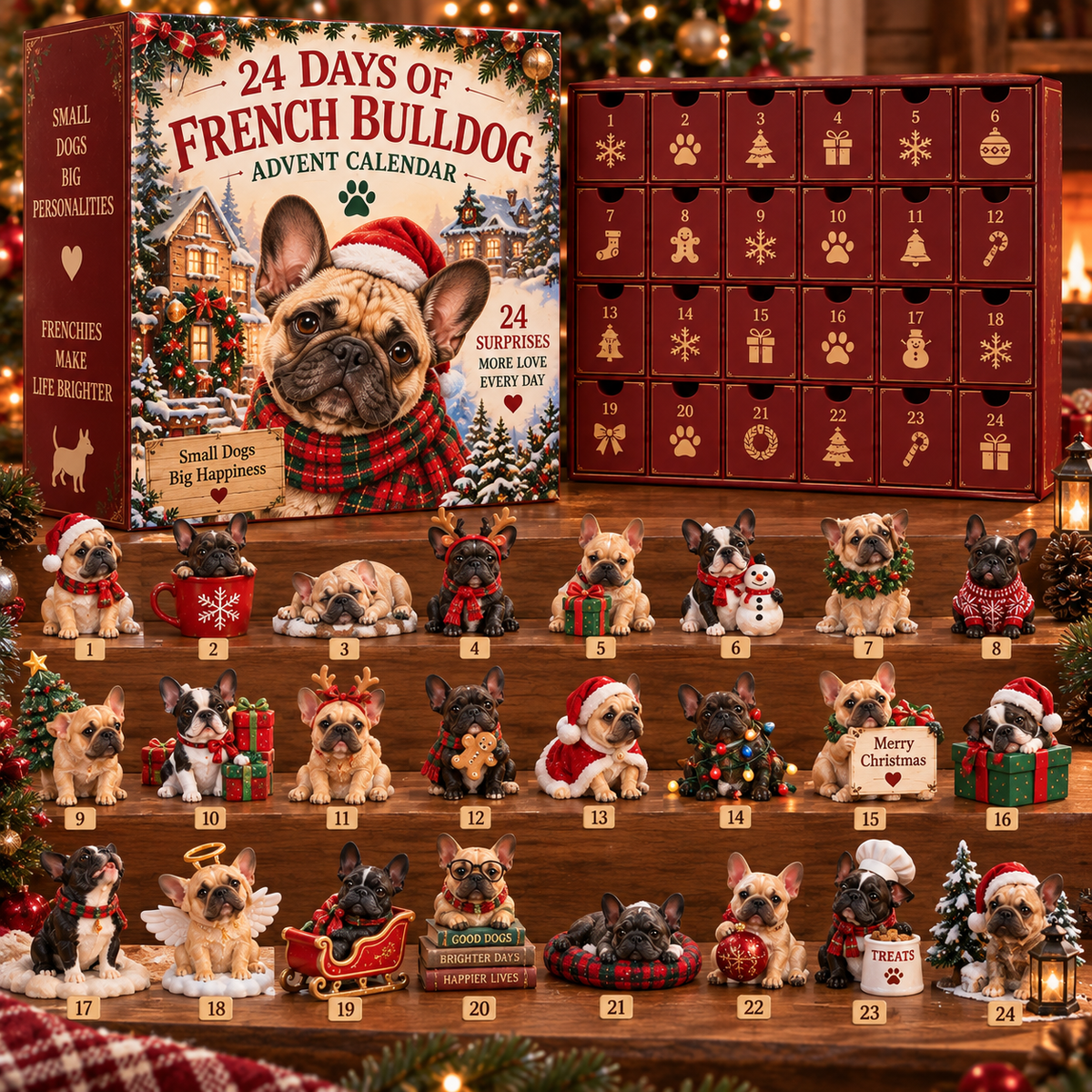 🎄 24 Days of Frenchie Joy — One Little Personality Every Day 🐾