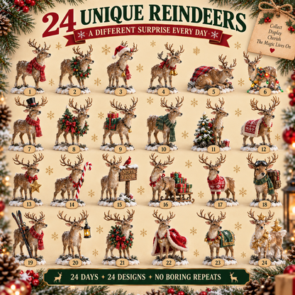 🦌 24 Days of Reindeer Magic – A New Christmas Surprise Every Day 🎄✨